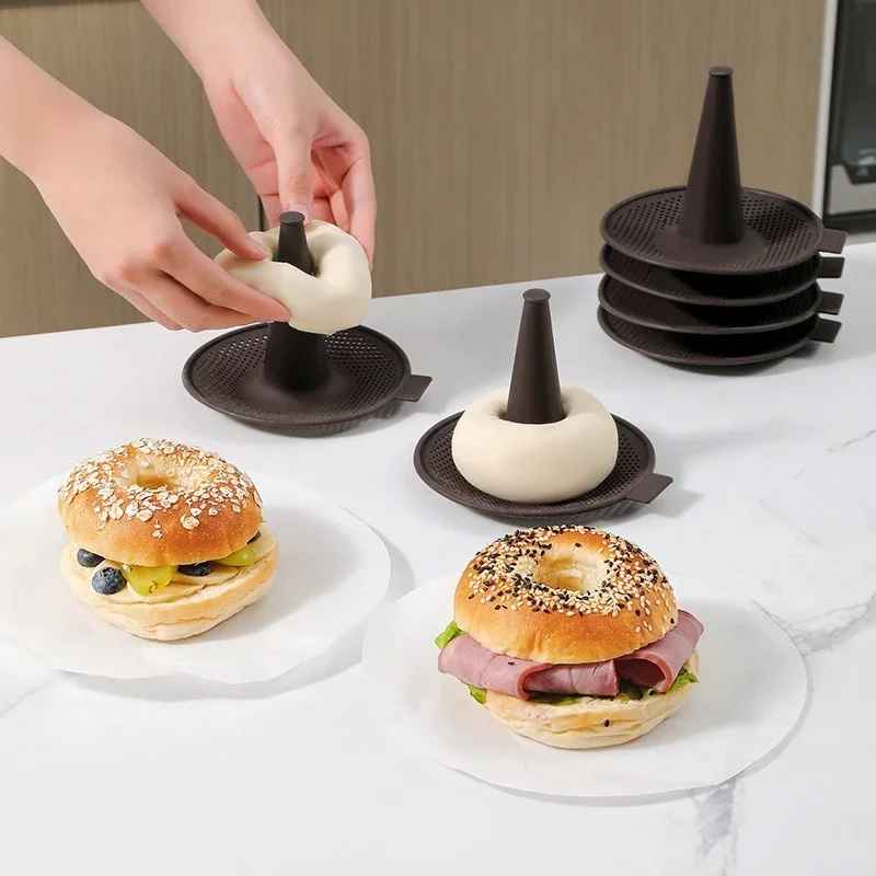bagels faites dans moules en silicone