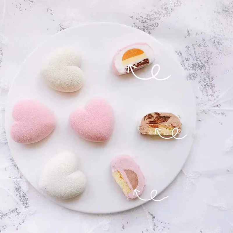 bonbons faites dans moule à gateau en silicone