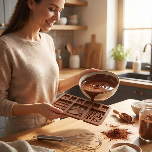 chocolat dans moule tablette chocolat