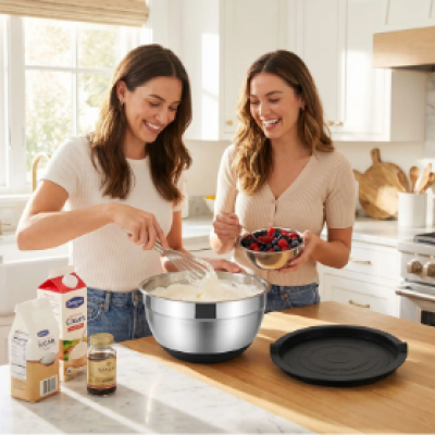 cul de poule madame prépare crème