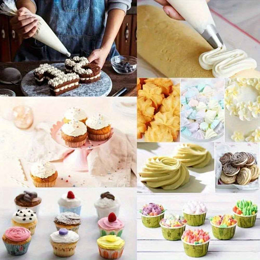 décorations gâteau fait avec poche à douille