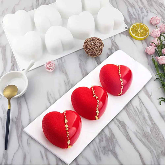 dessert preparé dans moule à gateau en silicone