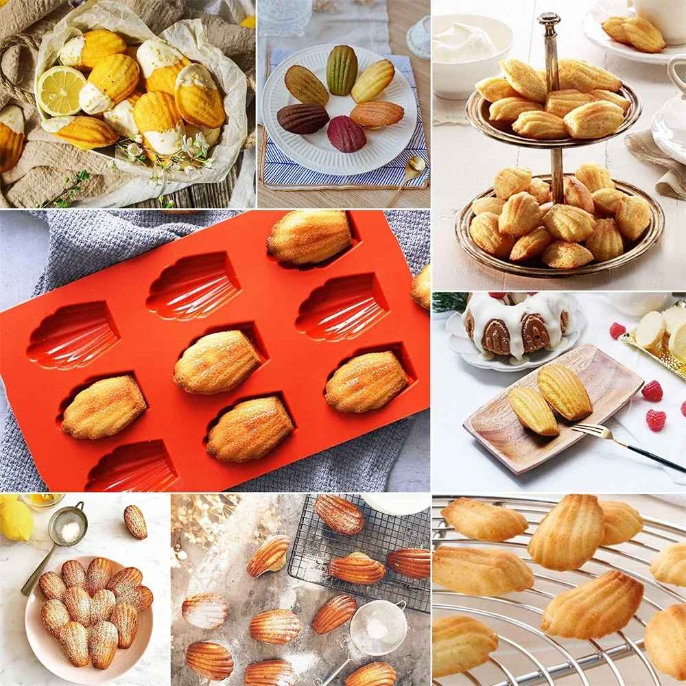 festins de madeleines prépare dans moule a madeleine