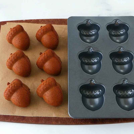 fruit de chêne madeleines avec moule madeleine