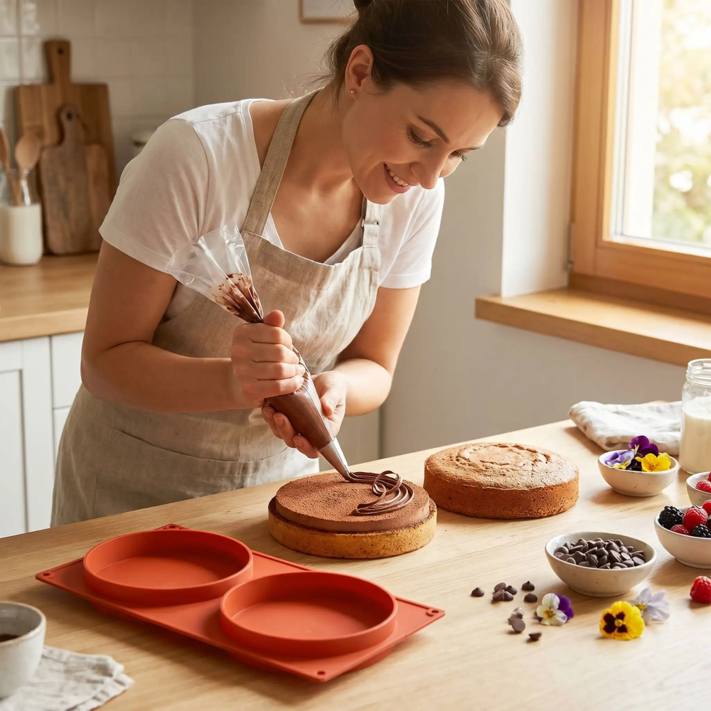 gâteau fait dans moule à gateau en silicone