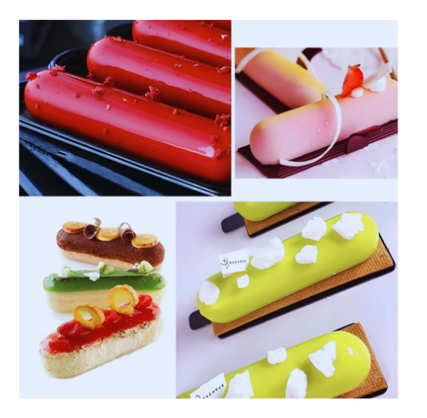 gâteau fait dans moules en silicone