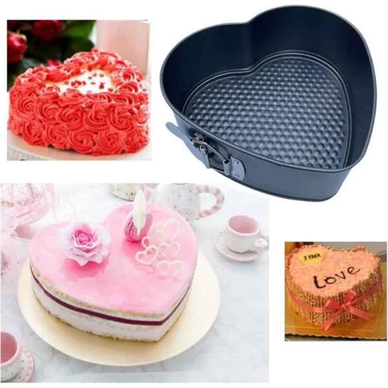 génoise saint valentin avec moule a manqué en forme de cœur