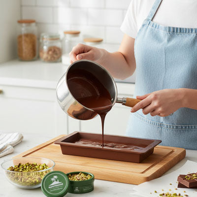 madame vide chocolat dans moule tablette chocolat