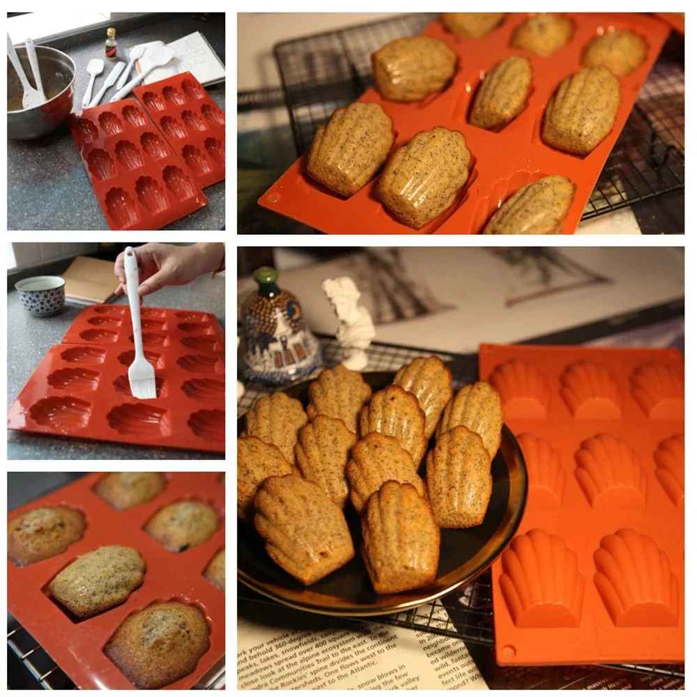 madeleines dorés dans moule a madeleine