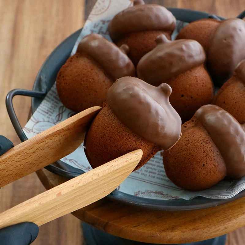  madeleines fruit chêne sublimes avec moule madeleine