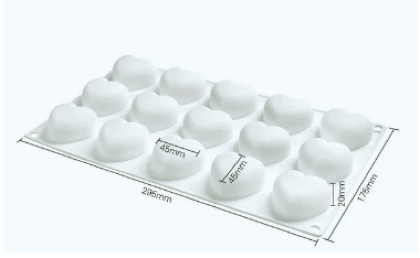moule à gateau en silicone 15 cavités