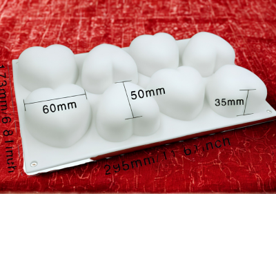 moule à gateau en silicone format coeur