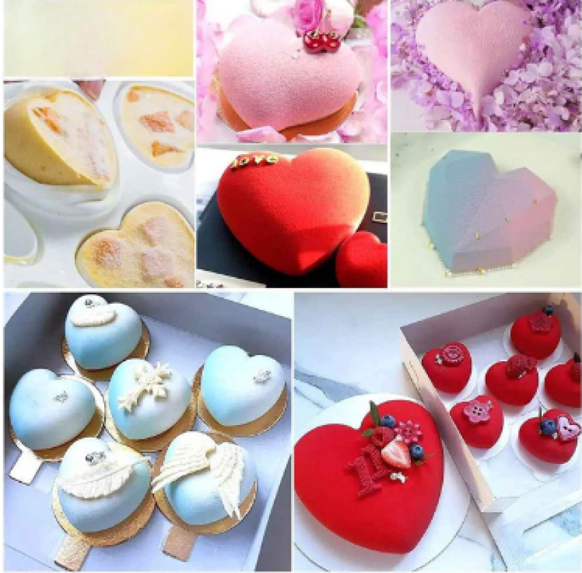 moule à gateau en silicone pour formes individuelle