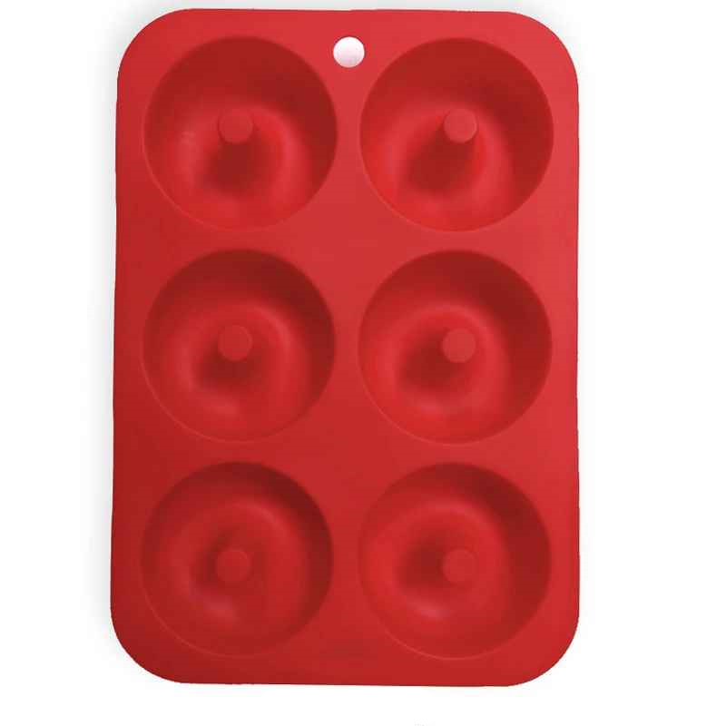 moule à gateau en silicone rouge