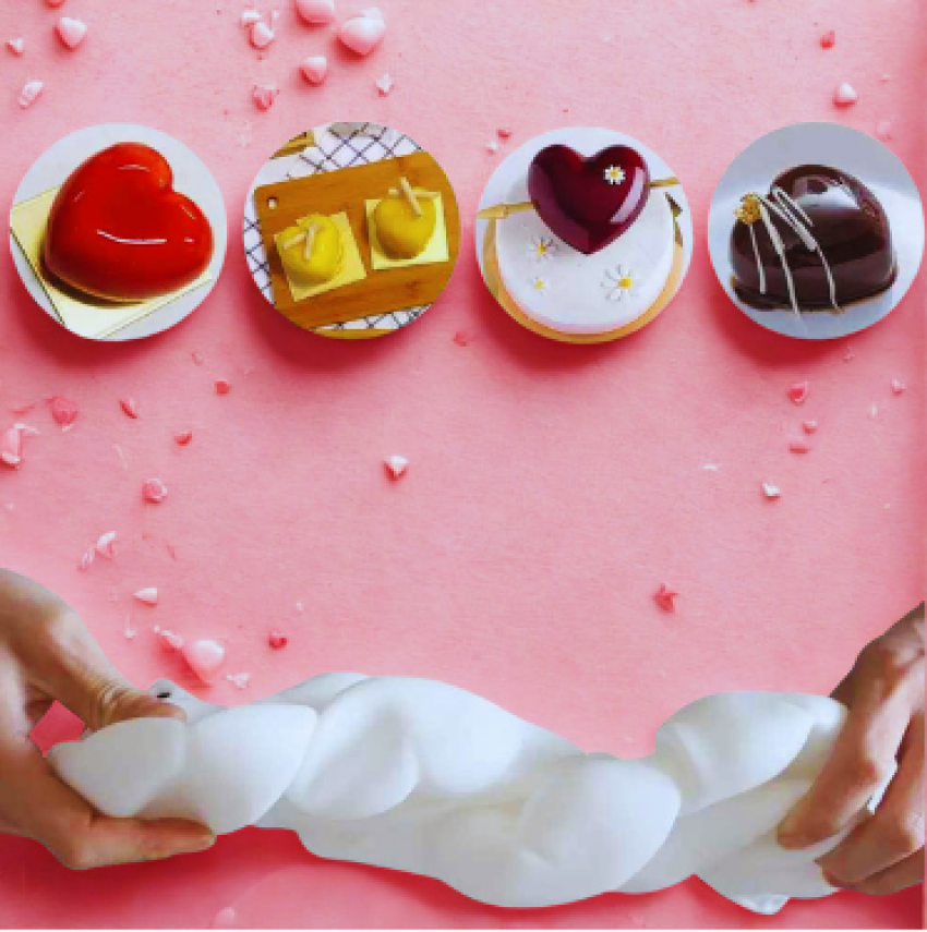 moule à gateau en silicone souple