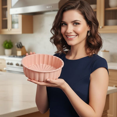moule a gateau silicone rose