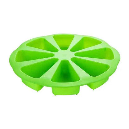 moule a gateau vert silicone huit cavités