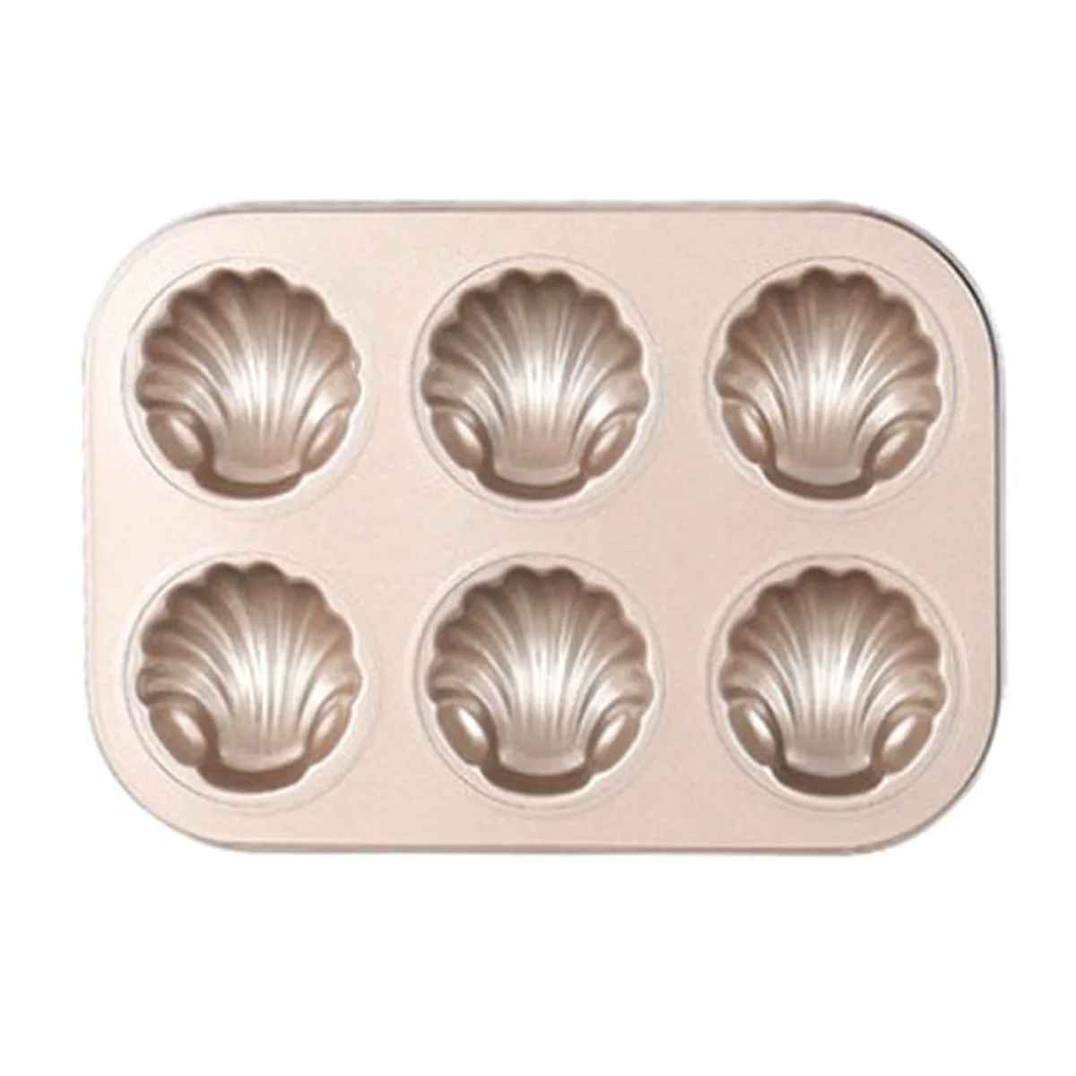 moule a madeleine en forme coquillage six cavités