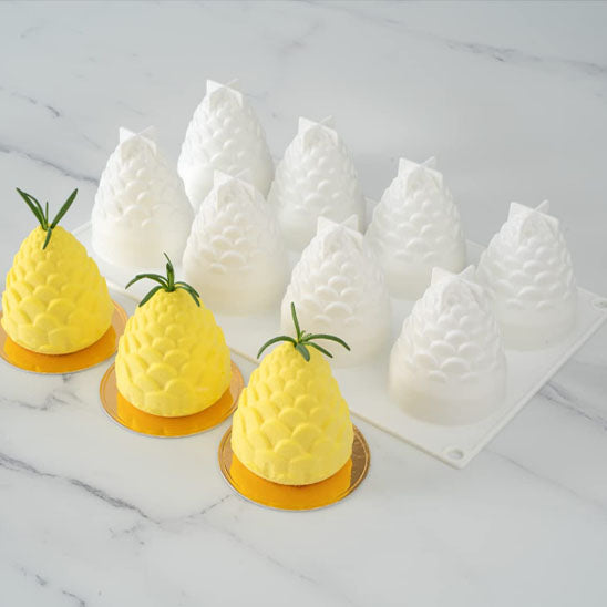 moule en silicone ananas blanc