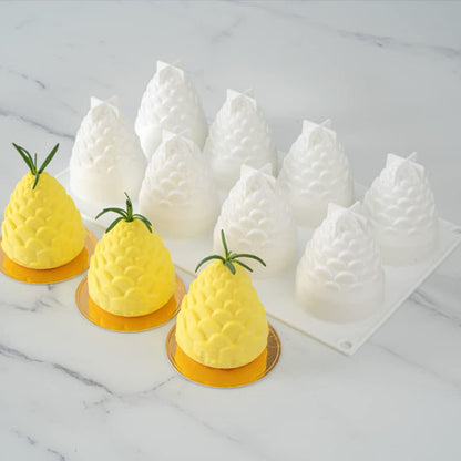 moule en silicone ananas blanc