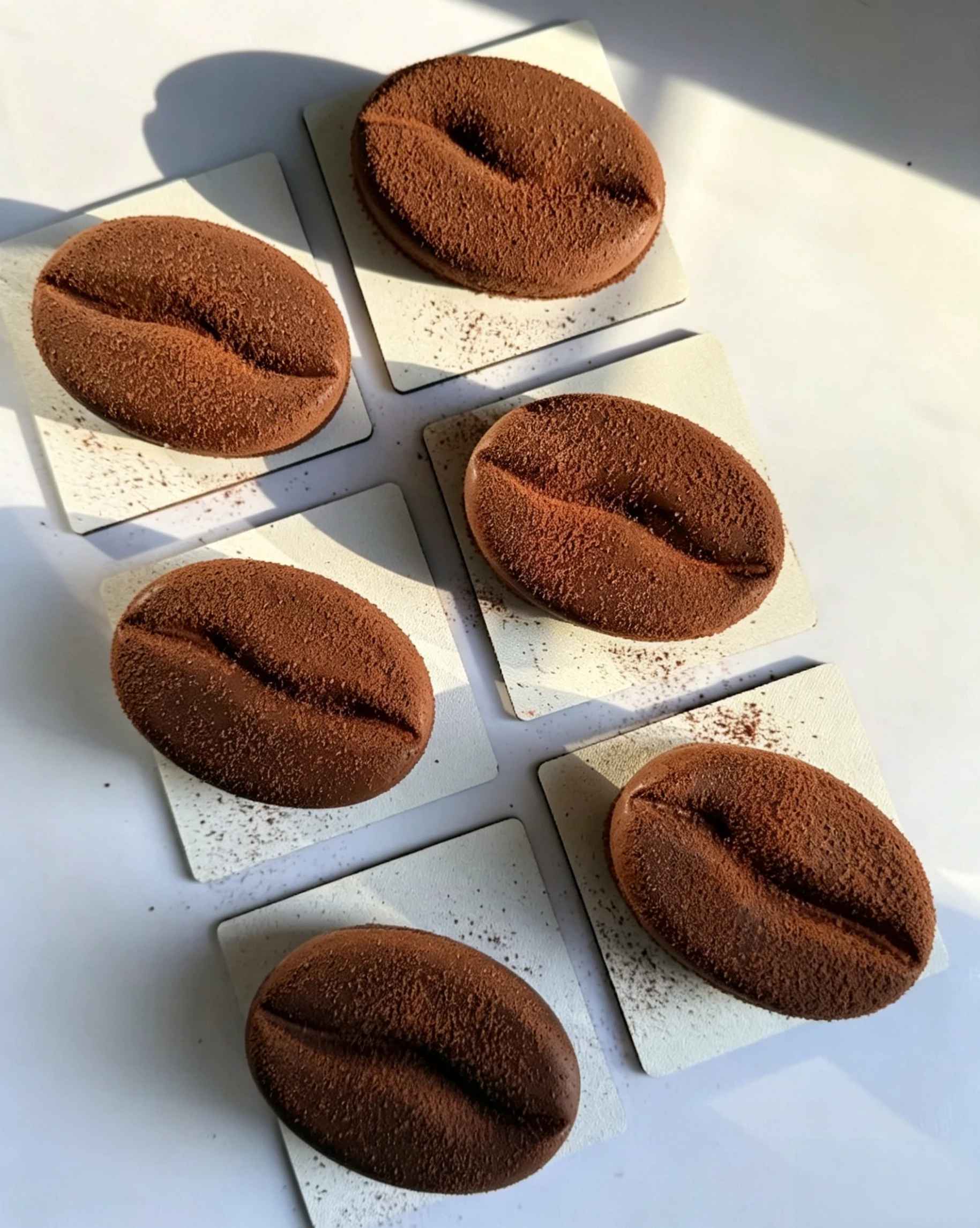 moule en silicone pour gateau six cavités graine café