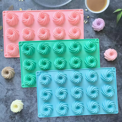 moule gateau en silicone 3 couleurs
