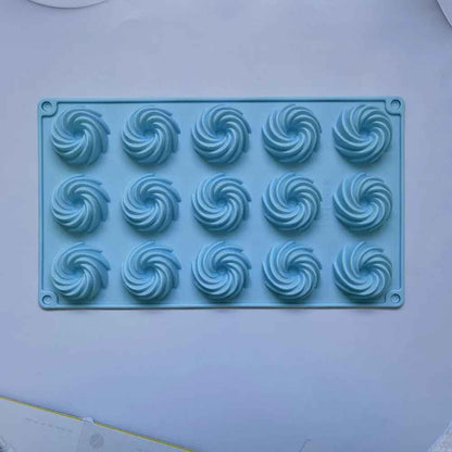 moule gateau en silicone bleu