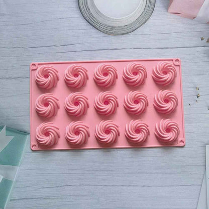 moule gateau en silicone rose