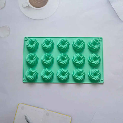 moule gateau en silicone vert