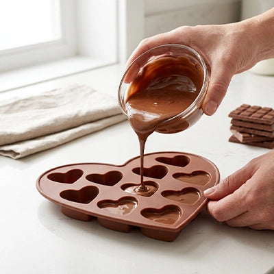 moule pour chocolat en forme cœur