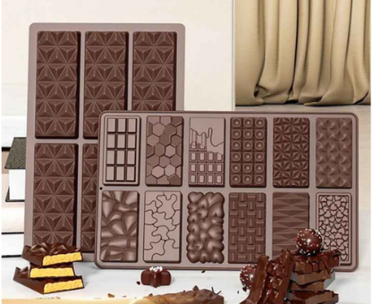 moule tablette chocolat motifs variés