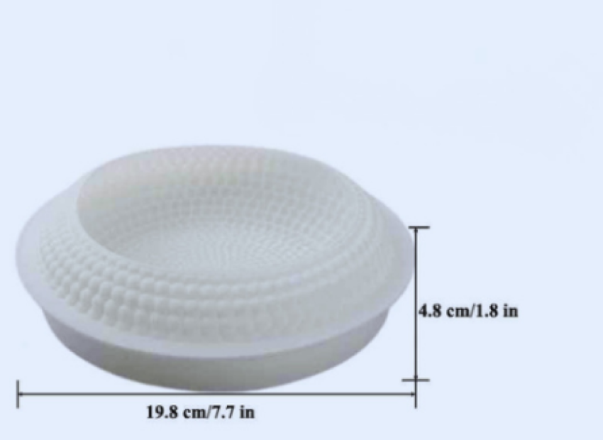 moules à gâteau en silicone format perle blanc