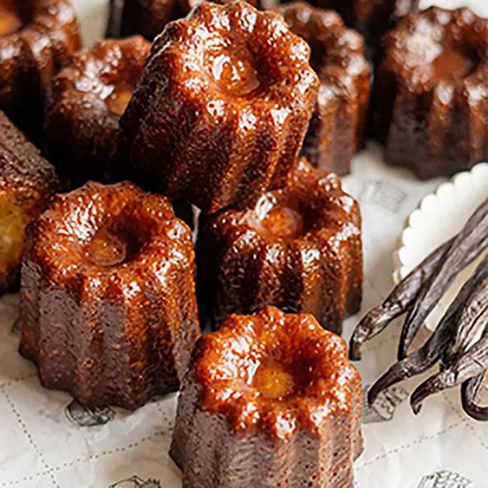 muffin cannelé faites dans moule en silicone