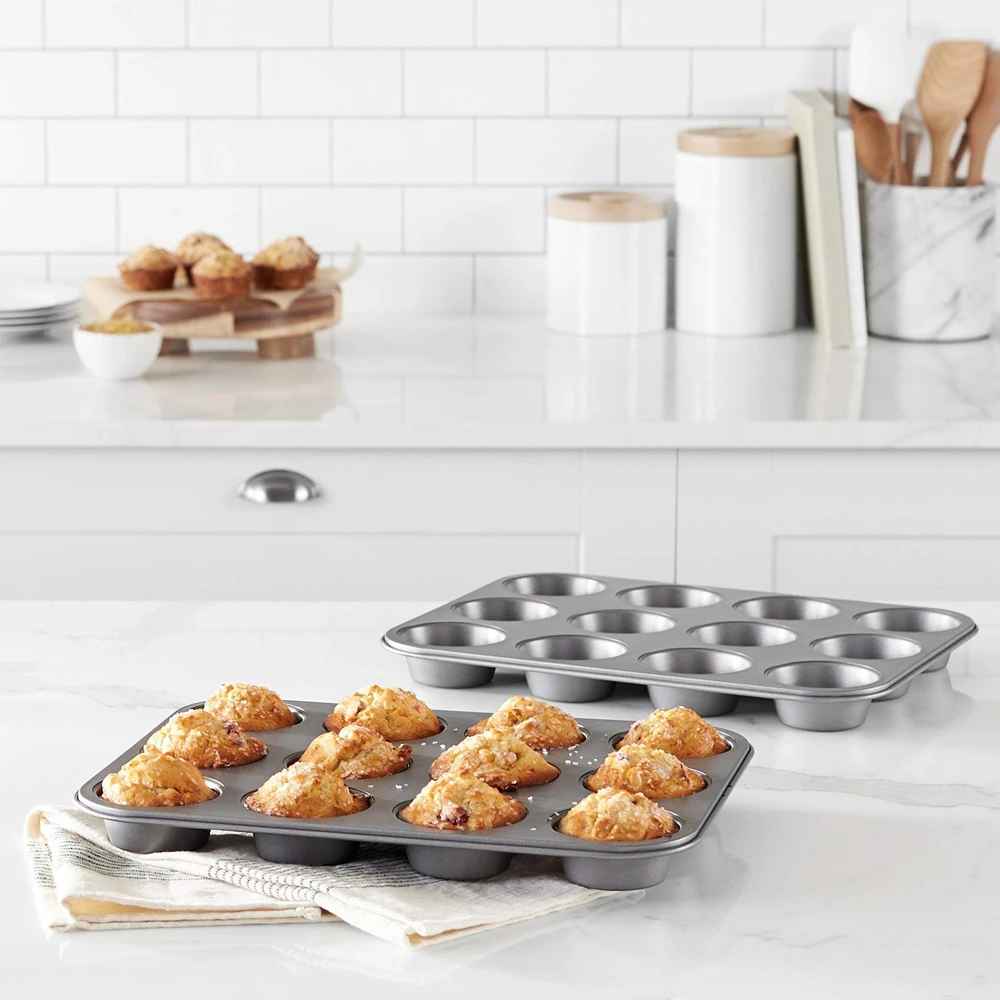 muffins realisé avec moules à muffins