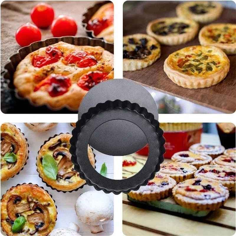 plusieurs tartes préparé avec moule a-tarte