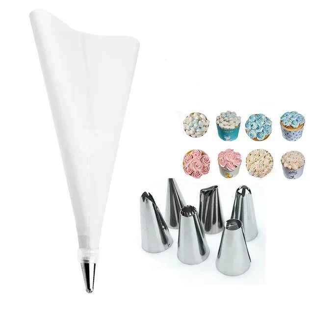 poche à douille blanc 8 pièces