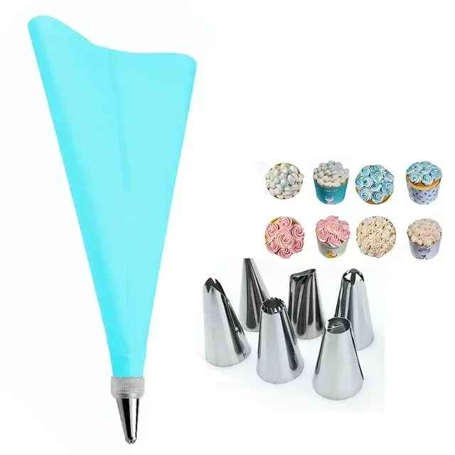 poche à douille bleu claire 8 pièces