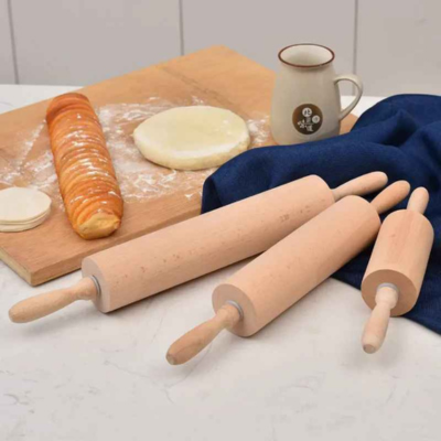 rouleau à patisserie en bois 3 grandeurs