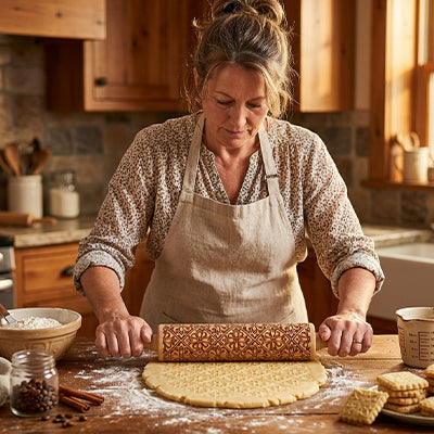 rouleau patisserie gravé