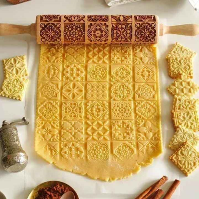 rouleau patisserie motif artisanal