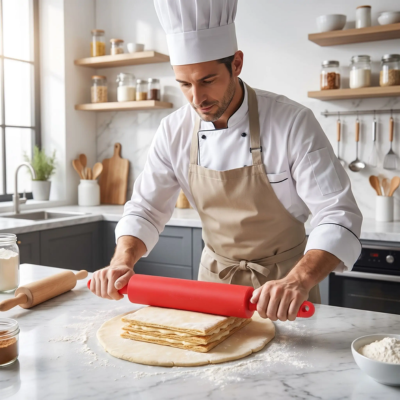rouleau patisserie pour préparer mille feuilles