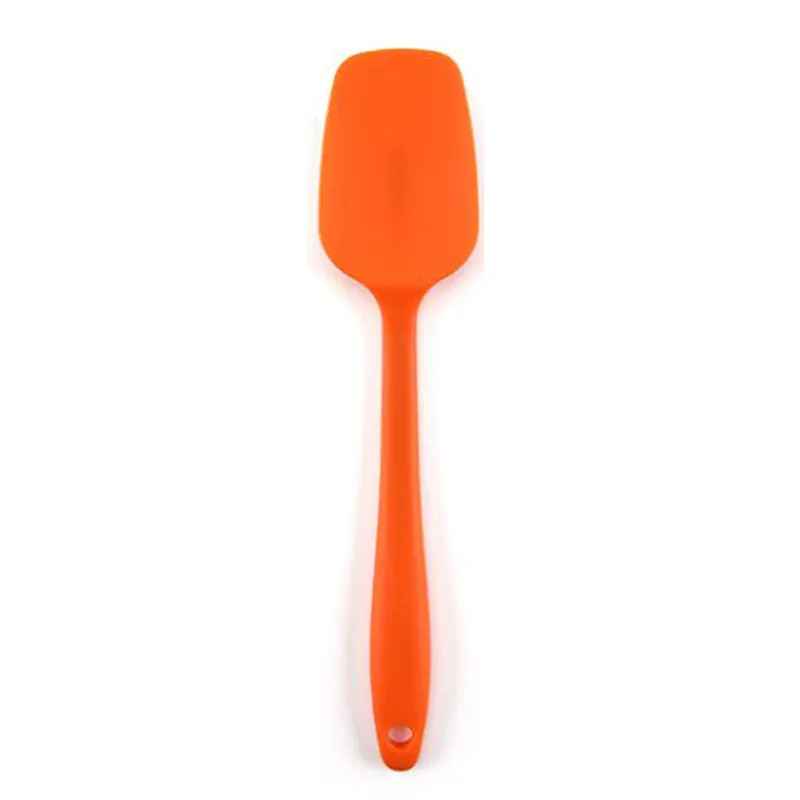spatule cuillère en silicone orange