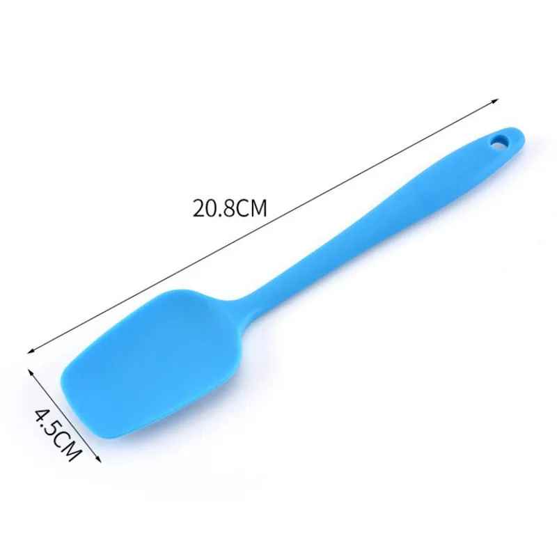 spatule cuillère en silicone bleu