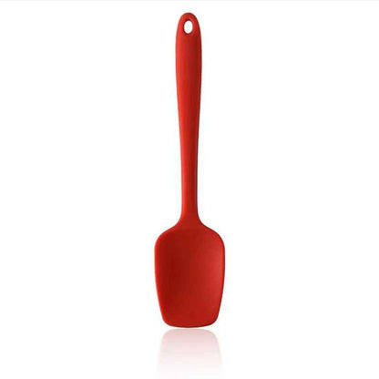spatule cuillère en silicone rouge