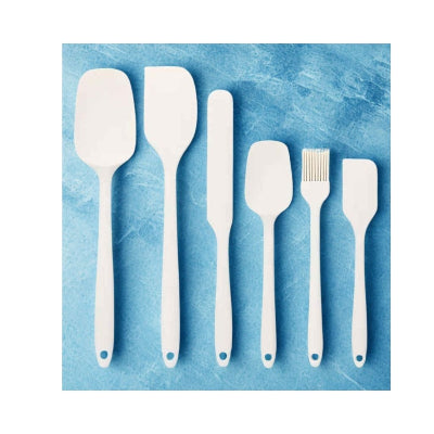 spatule en lot 6 blanche
