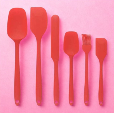 spatule en lot 6 rouge